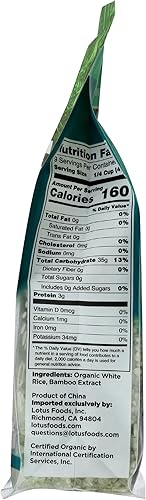 Vista 7 de Lotus Foods Arroz orgánico perlado de jade, 15 onzas (el embalaje puede variar)
