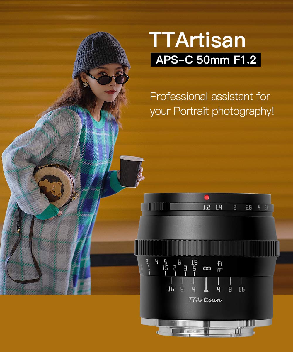 Amazon.com : TTArtisan 50mm F1.2 APS-C Large Aperture Cameras Lens 