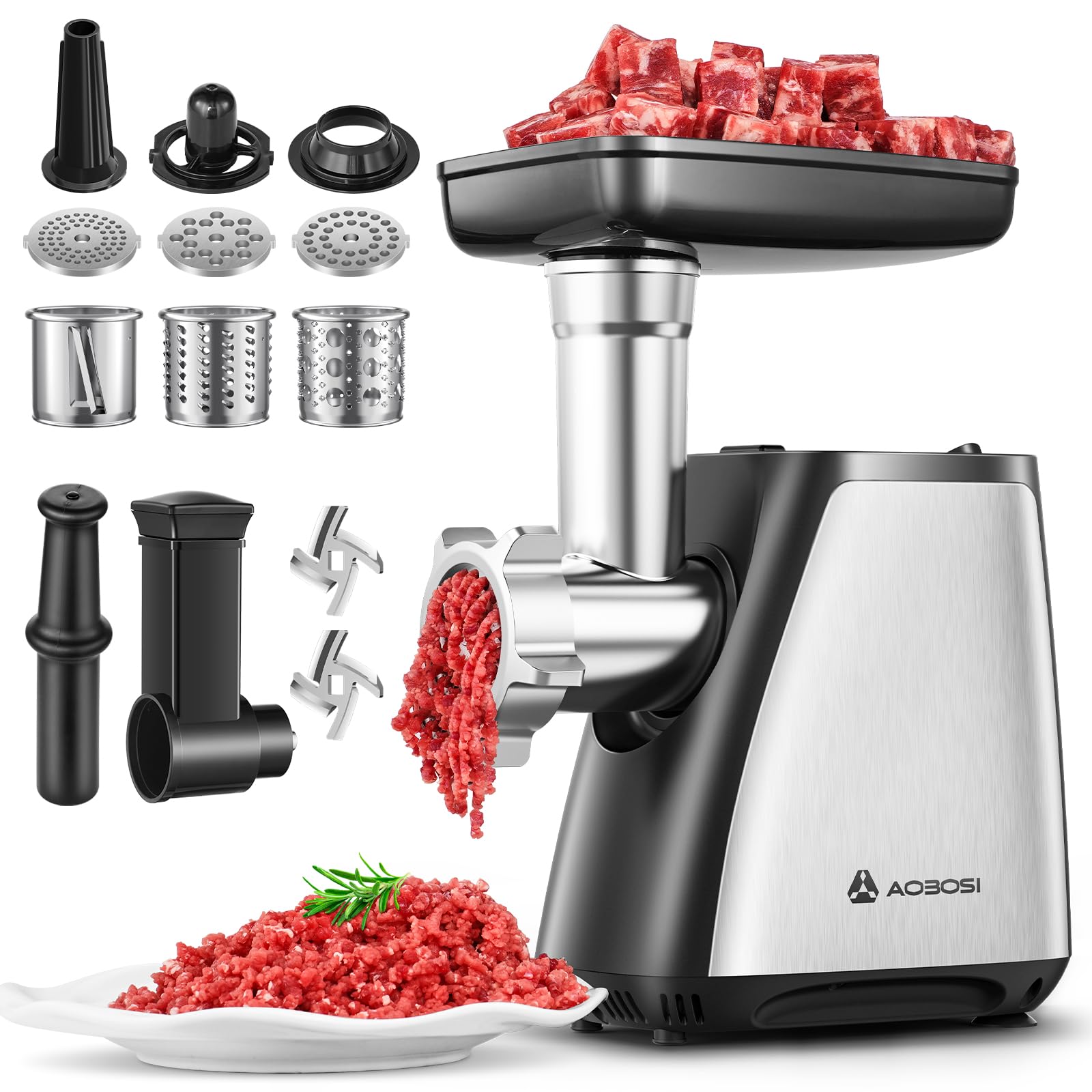 AAOBOSI Meat Grinder