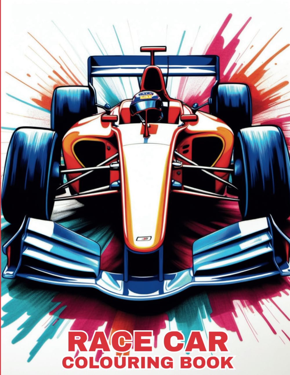 RACE CAR COLOURING BOOK