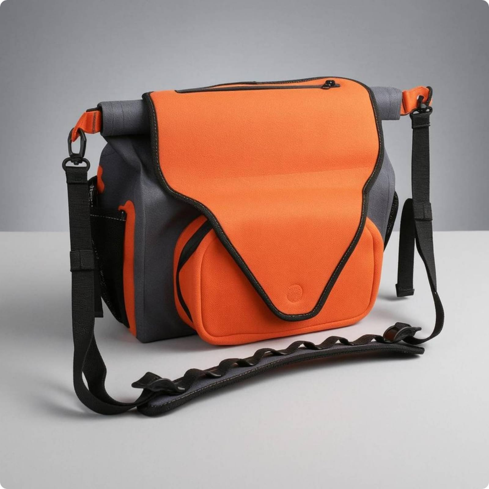 Sac Banane Imperméable Sacoche Ceinture Sac de Pêche Sac à Outils Étanche avec Fermeture Roulée et Port Ceinture Épaule Séparation Claire du Matériel