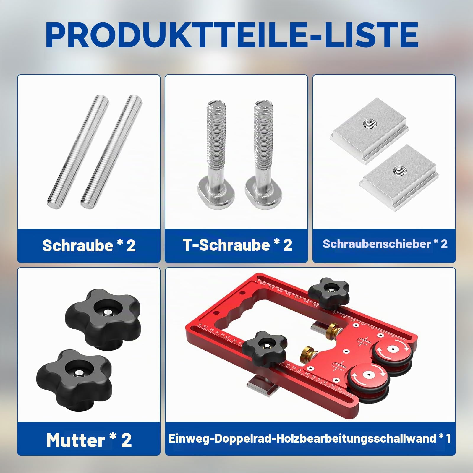Tischsägen-Press-Feeder-Lagerrolle, 160 mm, Doppelradlagerrolle mit Einweg-Rad, Aluminiumlegierung, Tischsägen-Feederführung, Tischsägen-Rollen (2)