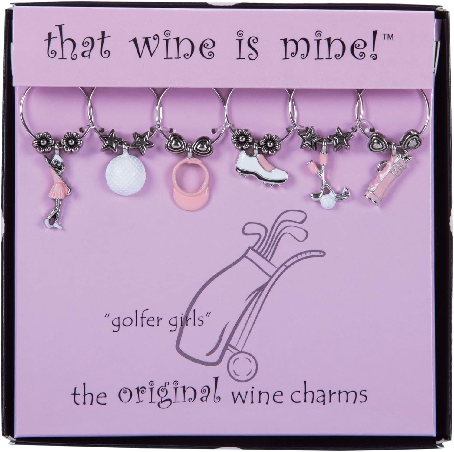 Wine Things 6Piece Wine Charms Wine Glass Tags Drink