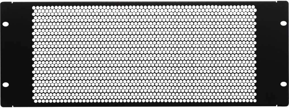 Navepoint 4U Blank Rack Mount Panel Spacer with Venting for 19-Inch Server Network Rack Enclosure Or Cabinet Black