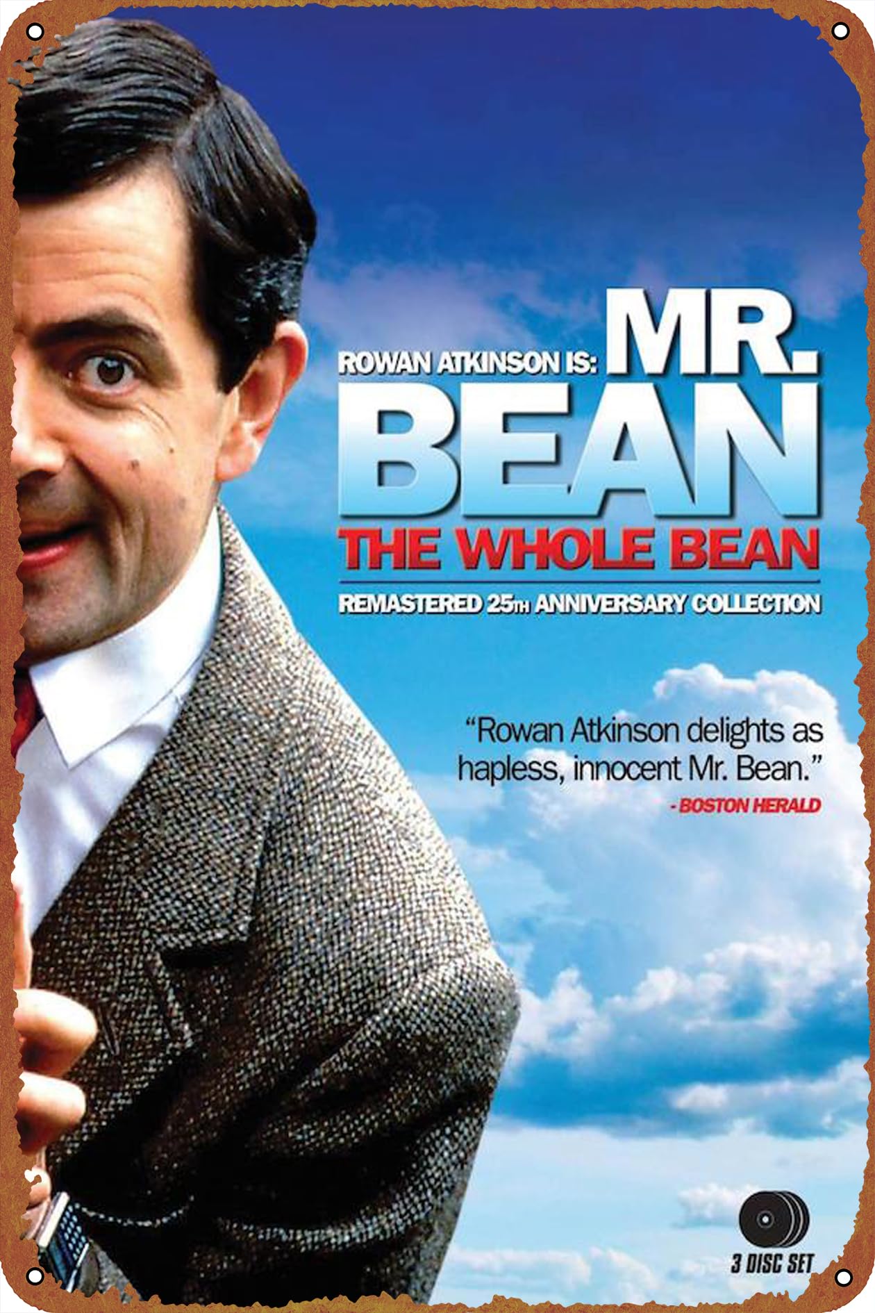 Mr Bean Metal Tin Logo Vintage Garage Logo Mens Wall | Desertcart Seychelles