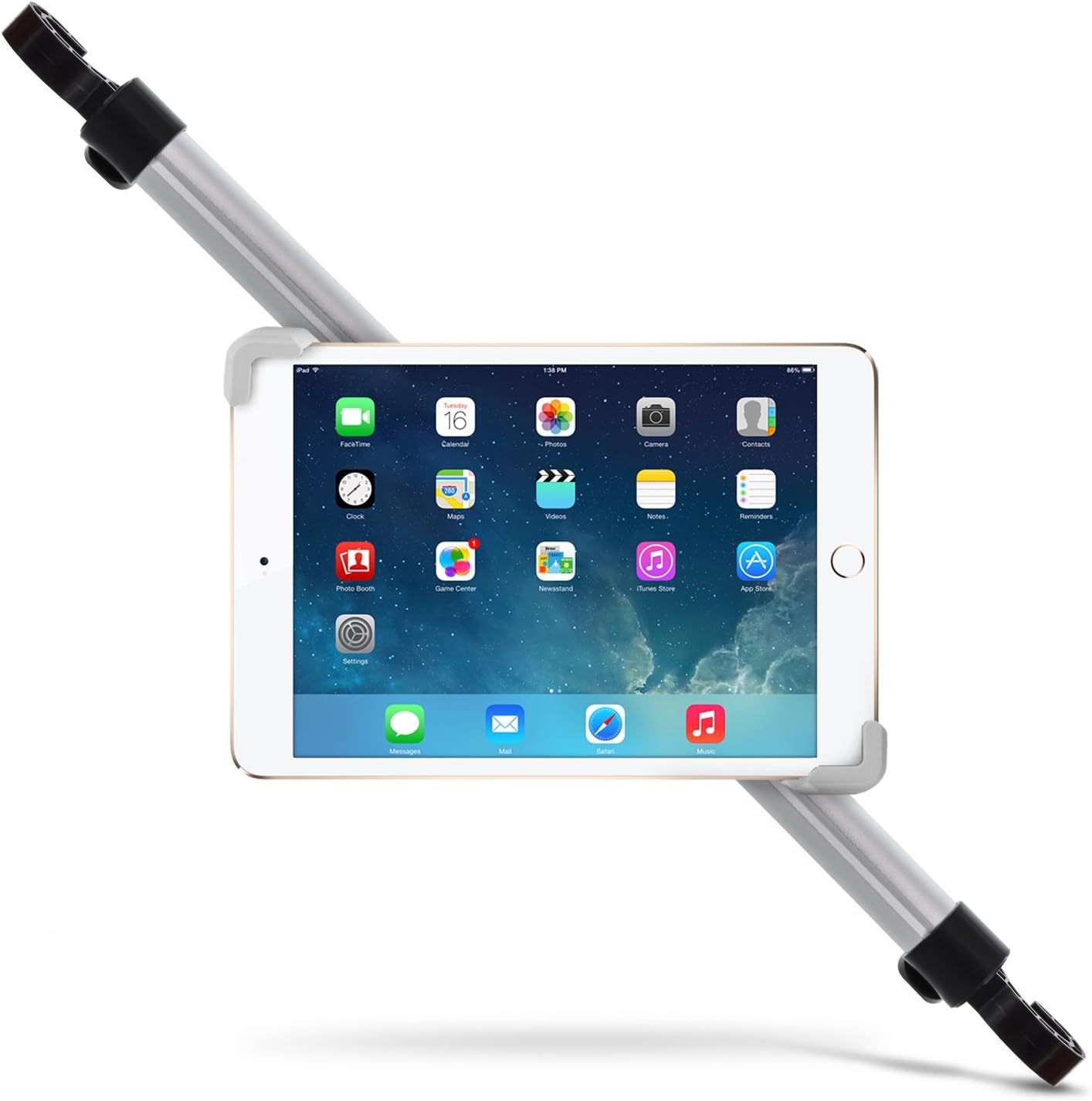 Okra Universal Tablet Car Headrest Grip Mount Center Holder, with 360 Degree Rotation- for Apple iPad, Samsung Galaxy Tab and All Tablets up to 11 Inch