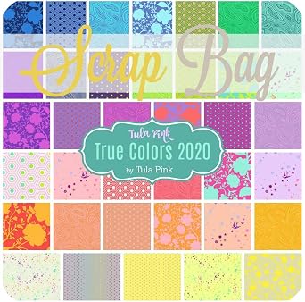 True Colors 2020 Scrap Bag Approx 2 Yards by Tula Pink for Free Spirit DIY Quilt Fabric