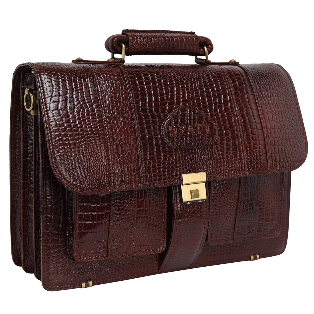 17'' Inch Laptop Men's Briefcase Bag Up to 16'' Inch Laptop Compartment 24 Litre's Capacity Expandable Feature's Amite Swiss Security Lock Closure-image-18