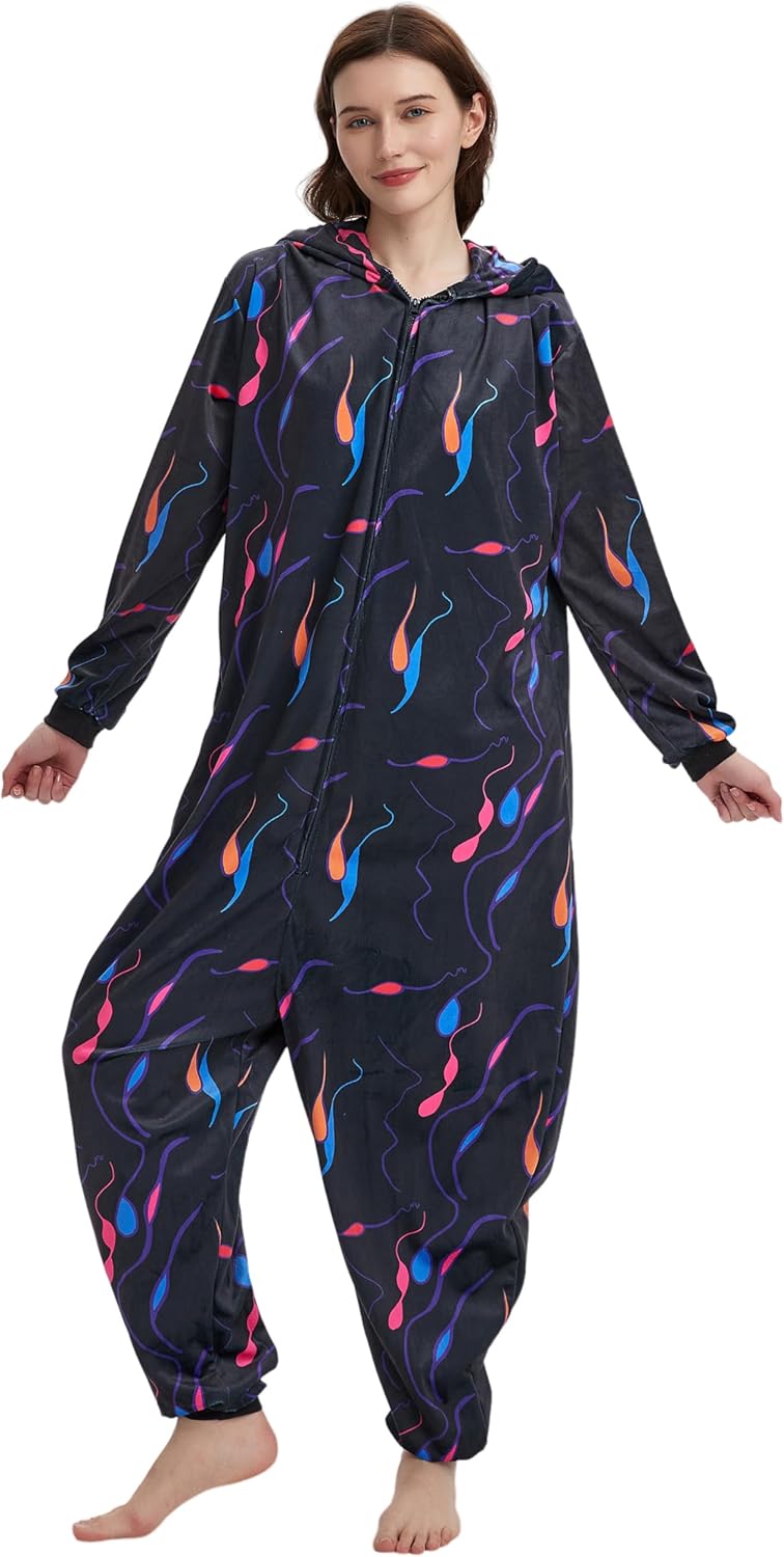 SAMGU Adult Onesie Animal Pajamas Halloween Cosplay Costumes Sleepwear Homewear - Image 7