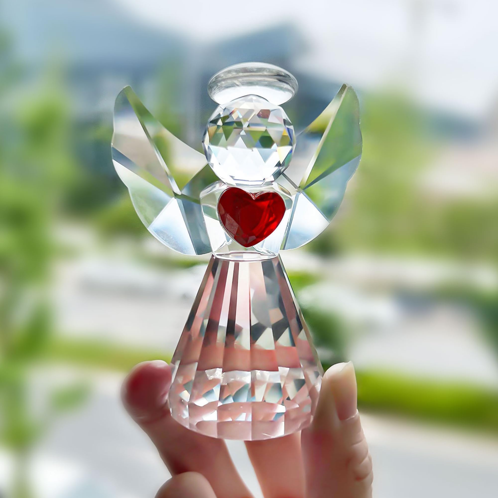 【希少】✞守護天使　魂の昇天　置物 Amazon.co.jp: HDCRYSTALGIFTS クリスタル 守護天使 置物 アート