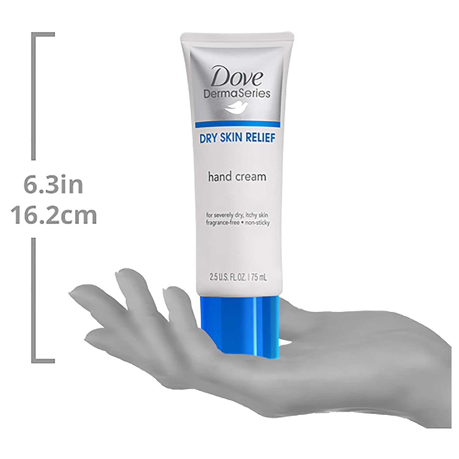 Dove Dermaseries Fragrance-Free Hand Cream for Dry Skin, 2.5 Ounce (Pack of 2) : Beauty & Personal Care