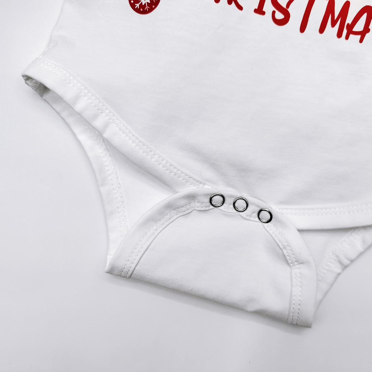 My 1st Christmas Outfit for Baby Boy Girl, Newborn Infant First Xmas Romper + Pants + Hat + Santa Claus Clothes Sets - Image 5