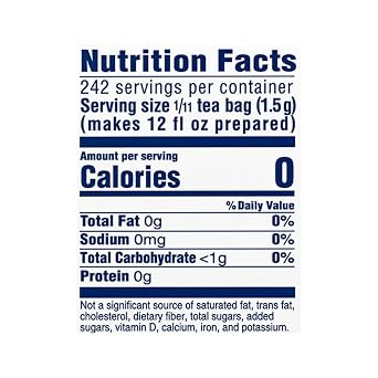 Lipton Unsweetened Iced Tea Bags, Gallon-Sized Zero Calories, 24 Total Tea Bags