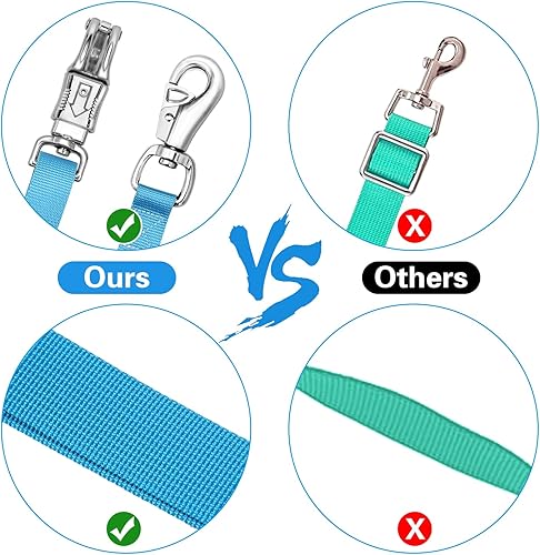 Miniatura 4 de Lazos cruzados para caballo, lazo de remolque de nailon resistente con fuerte presión de pánico y broche de toro, longitud ajustable de 45.2 a 78.7