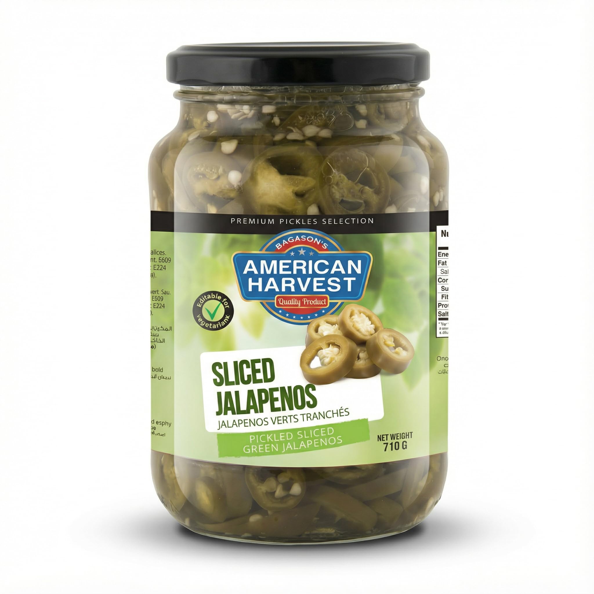American Harvest Sliced Jalapenos Peppers 710g