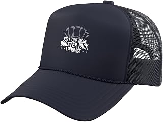 Just One More Booster Pack I Promise Card Trader Trucker Hat with Adjustable Mesh Back