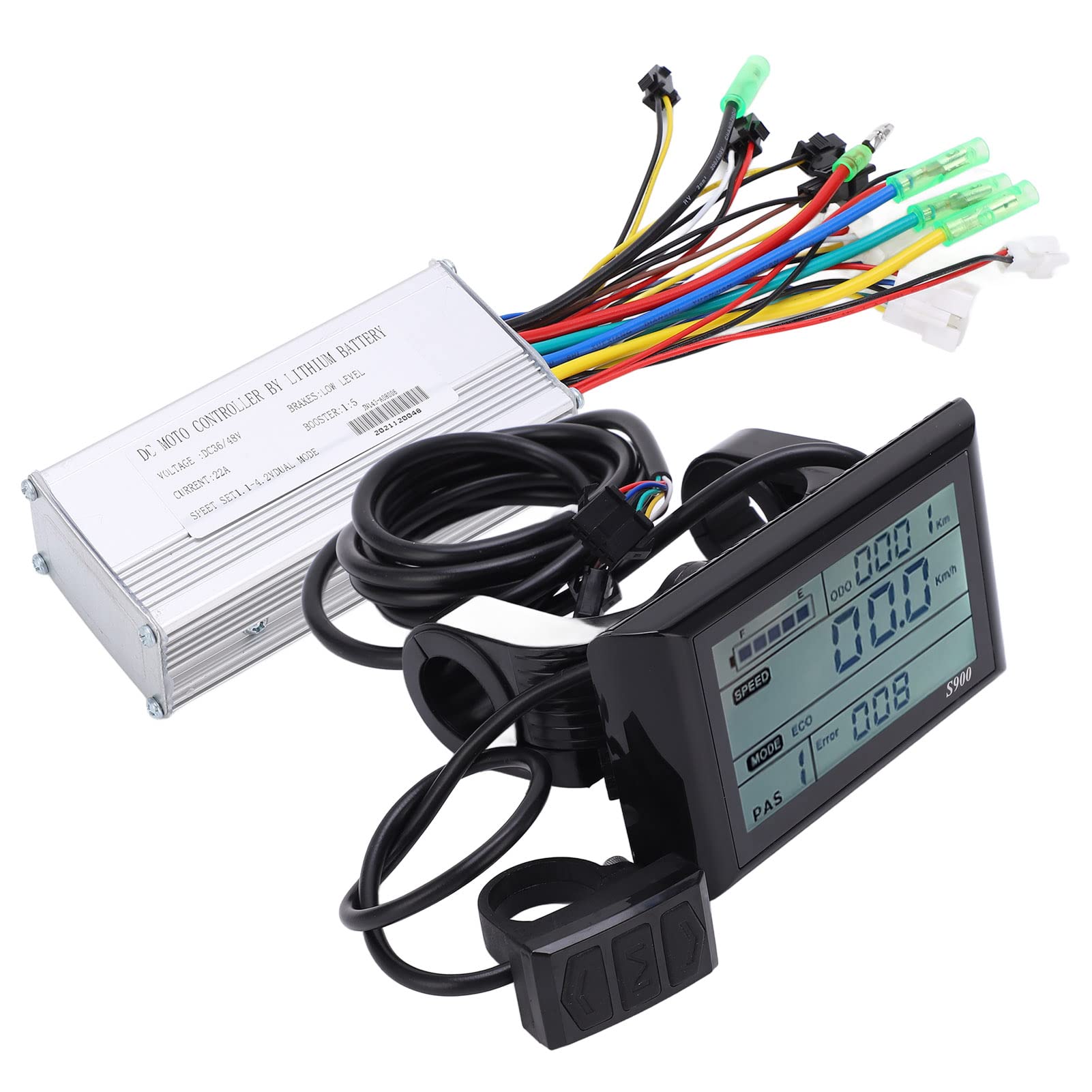 Zestaw KontroleróW Bezszczotek Elektrycznych z 9 MOSFET -LCD Wyświetlacz -łatwy do Zainstalowania i Użycia dla SilnikóW 500 W 750W -przydatne dla Cykli