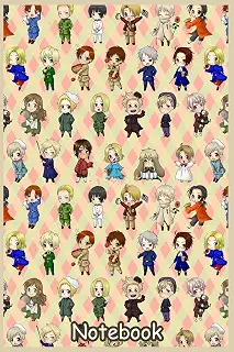 Hetalia Axis Powers Chibi Nations Notebook: Classic Lined Journal for Notes, Ideas, and Daily Thoughts (110 Pages, 6x9)