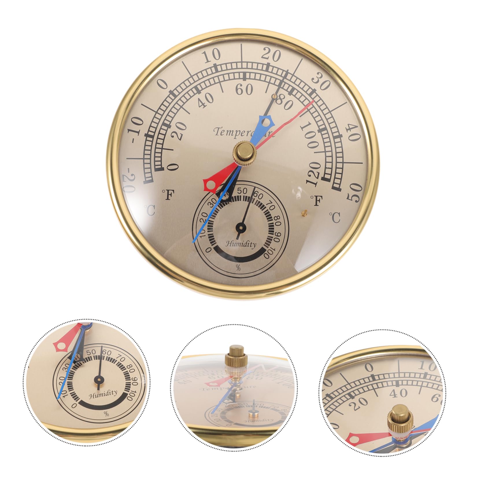 ifundom 4 Pezzi Termometro e Misuratore Di Umidità Sensore Termometri Temperatura Esterna Igrometro Di Temperatura Igrometri Igrometro Senza Fili All'aperto Plastica