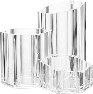 BETOOKY Acrylic Makeup Brush Holder Bucket wi...