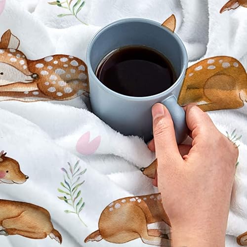 Miniatura 5 de Mantas personalizadas con nombre de ciervo, añade tu propio texto, acogedora manta de felpa ligera decorativa para mascotas, niños, adolescentes,