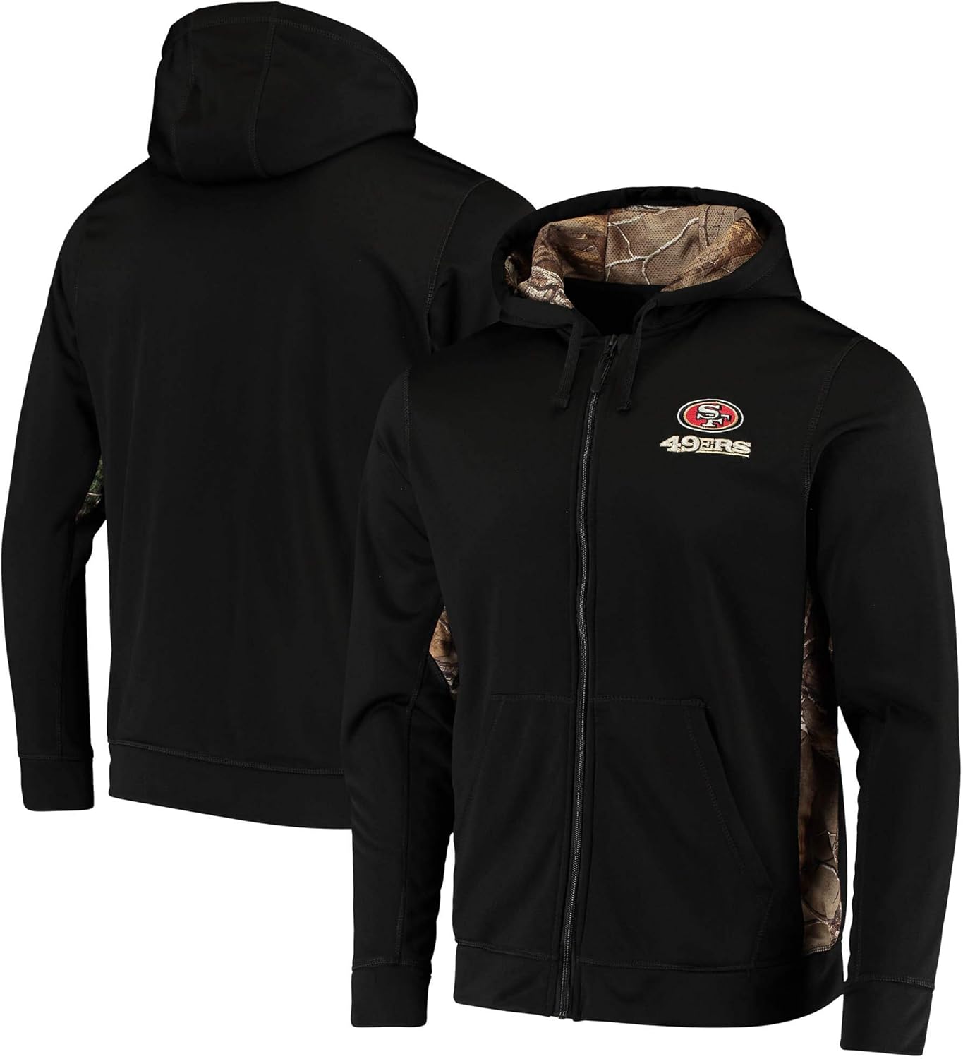 dunbrooke Men's Black/Realtree Camo Tampa Bay Buccaneers Decoy Tech Fleece Full-Zip Jacket