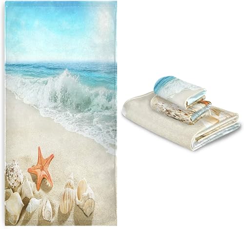 Vista 91 de ALAZA Juego de toallas de baño, toallas de fuego de agua de béisbol, 3 piezas, 1 toalla de baño, 1 toalla de baño, 1 toalla de mano, juego de 3