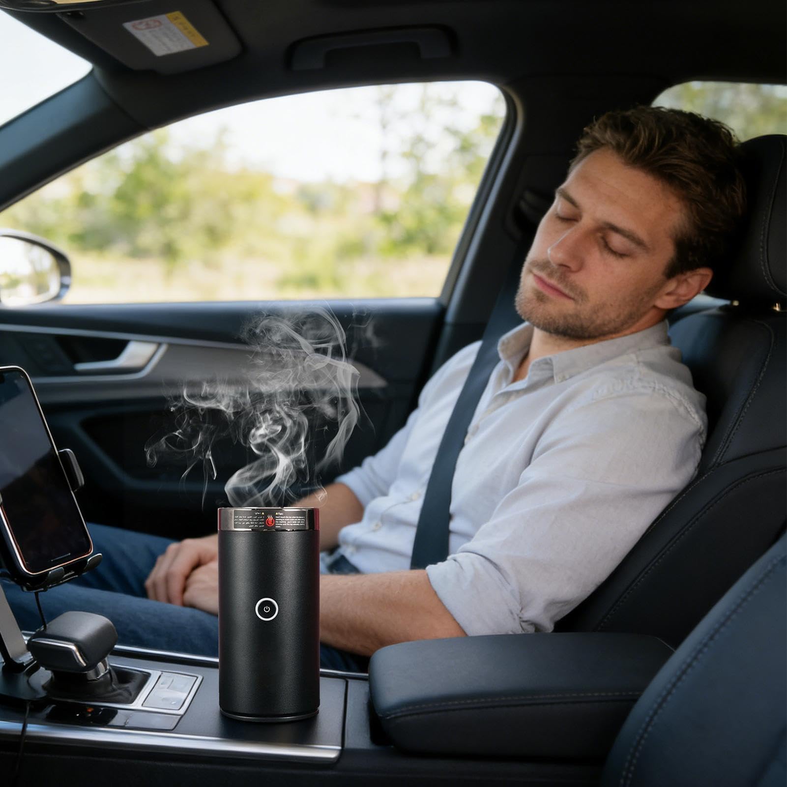 Diffusore di Fragranze per Auto Bruciaessenze per Aromaterapia | Diffusore di Essenze per Ambiente Domestico Soggiorno Ufficio Auto Viaggio