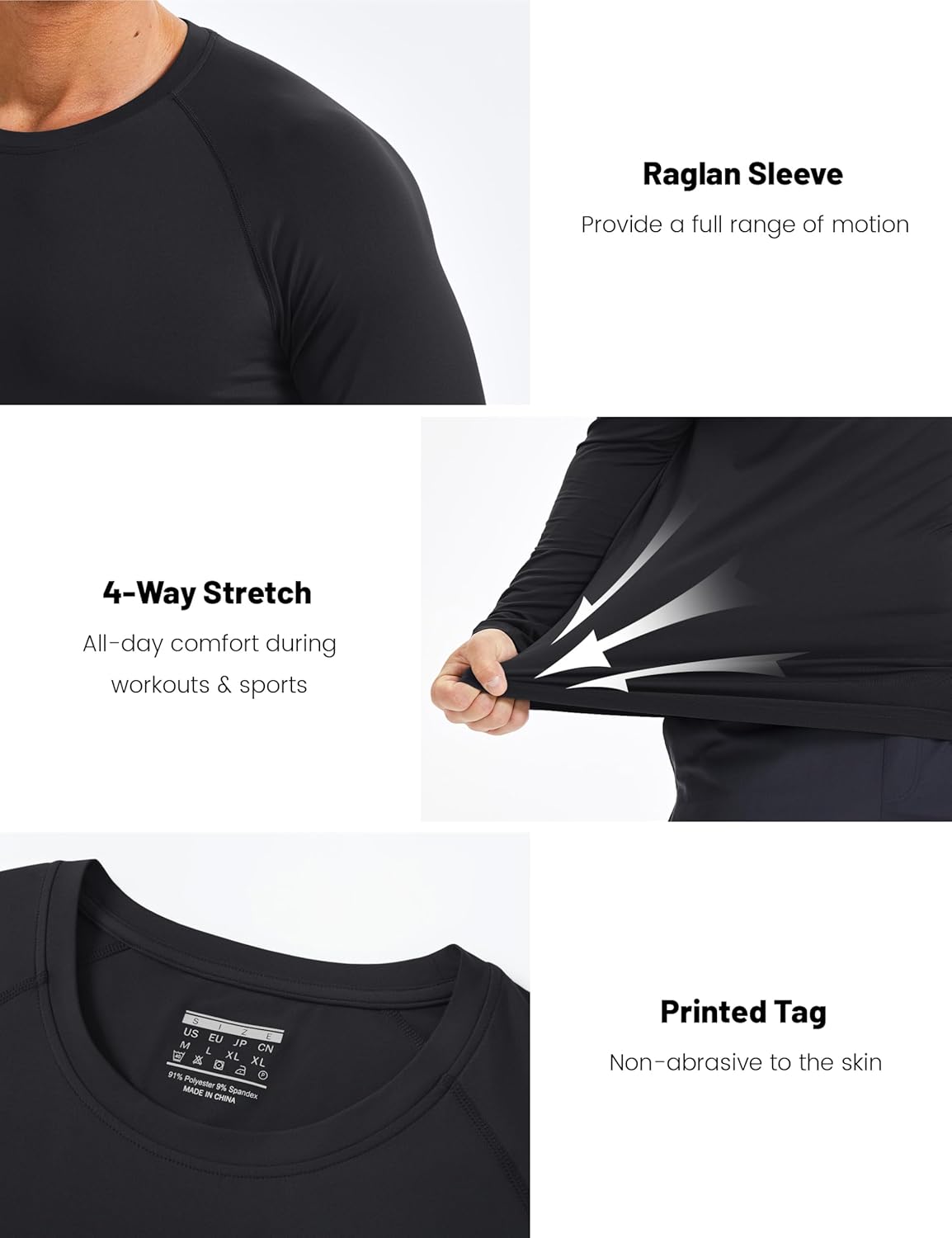 MAGCOMSEN Men's UPF 50+ Sun Protection Shirts Long Sleeve Quick Dry UV SPF Rash Guard Fishing Running Swim Athletic - Image 6