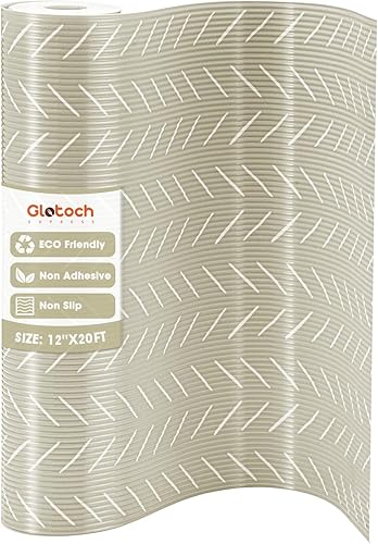 Glotoch - Forro antideslizante para estantes, 12 x 240 pulgadas, no adhesivo, impermeable, para gabinetes, cajones, refrigerador, estanterías de