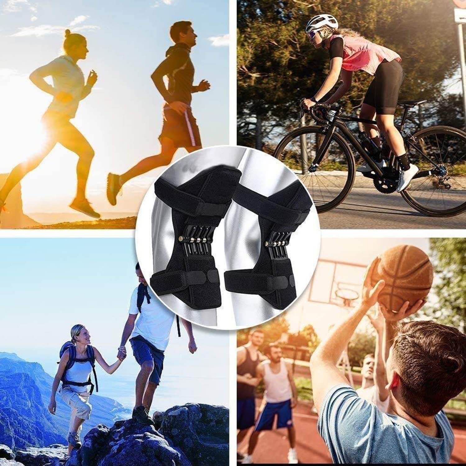 Rodillera Knee Active Plus,Refuerzo de Rodilla, Soporte Fijo, MontañIsmo Deportivo para, Fitness, Ciclismo, Escalada, Rodilleras para Personas Mayores