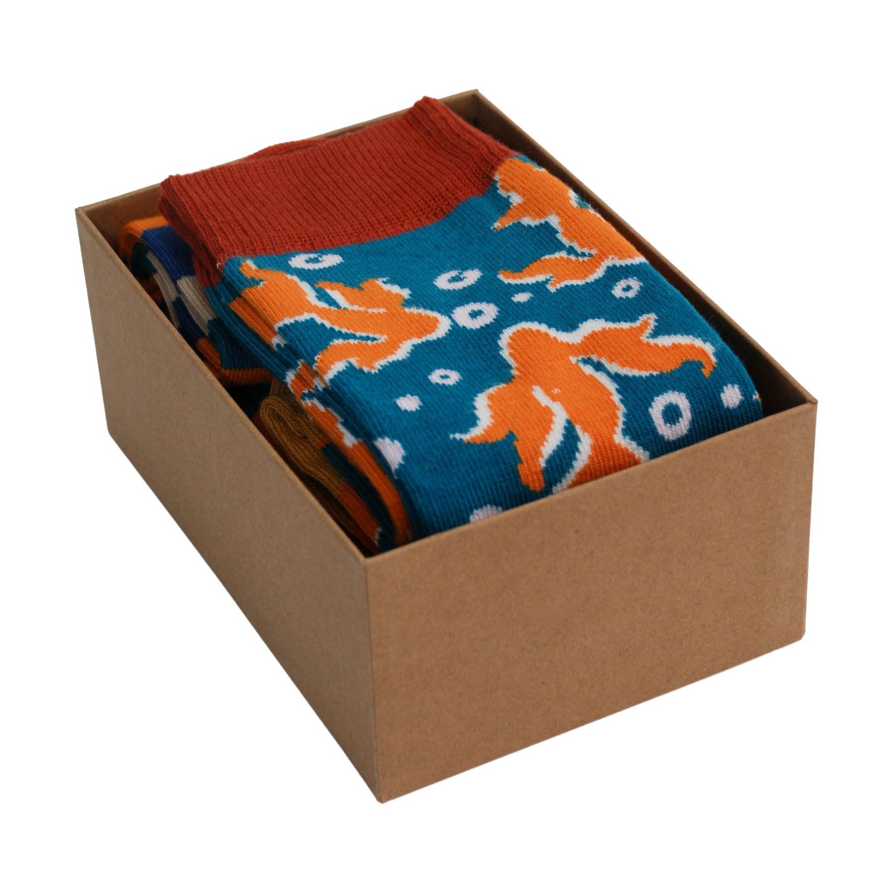 Doris & Dude Damen-Socken aus Bambus, Bio-Socken, 4 Paar, Geschenkbox, Größe M 3–7, kräftig, bunt, weich, langlebig, nachhaltig, glatte Zehen, atmungsaktiv
