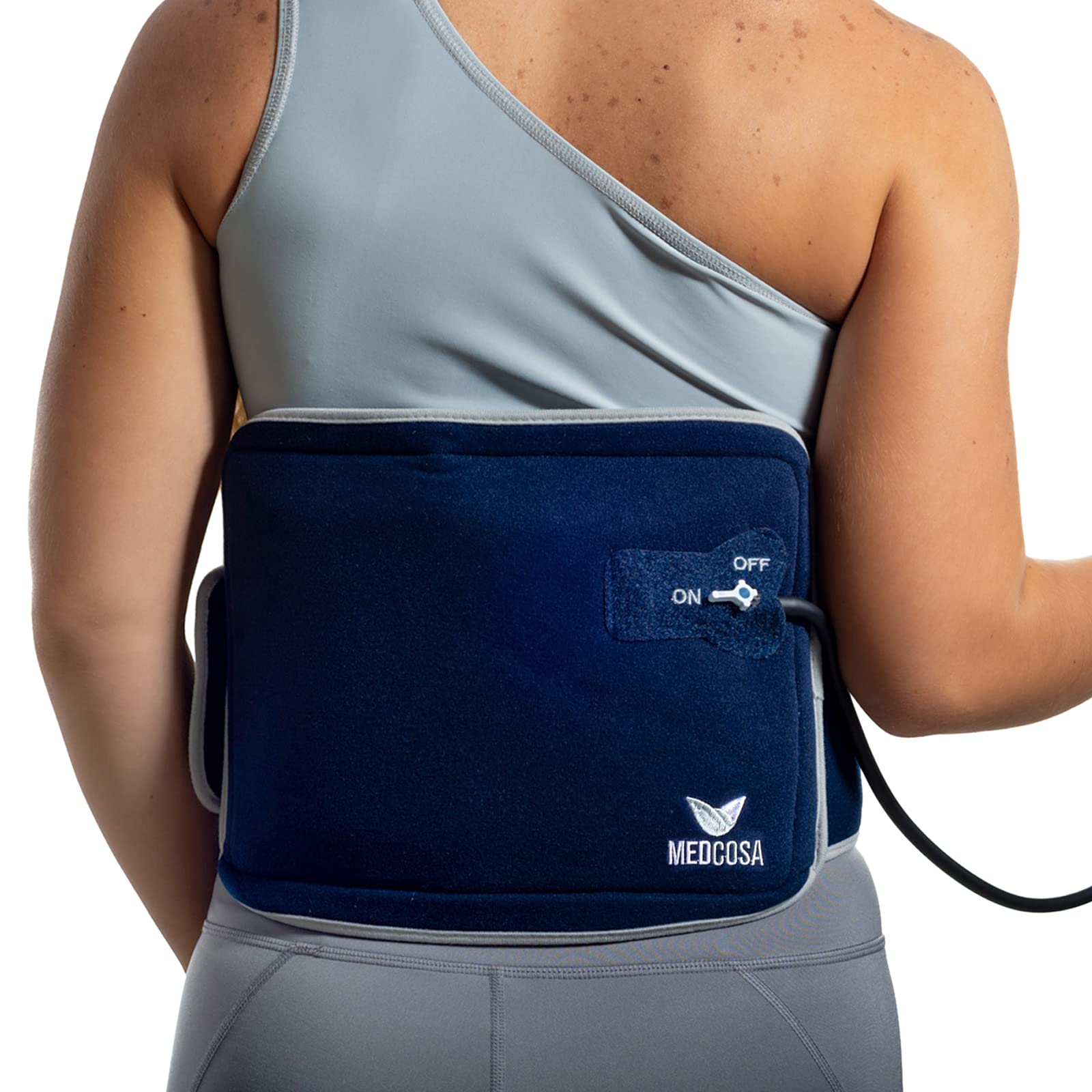 Medcosa Back Compression Ice Pack | Pump it Up for Ice Cold Pain Relief | Compress Yourself for with Our Lower Back Gel Packs