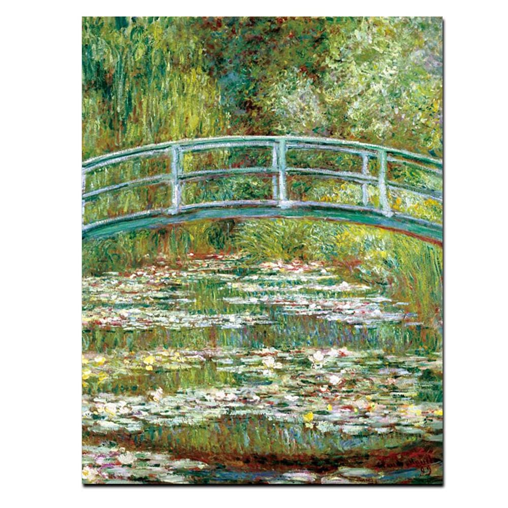 Peinture Claude Monet Nénuphars - Créez un Salon Zen et Élégant avec cette Toile 60x90 cm