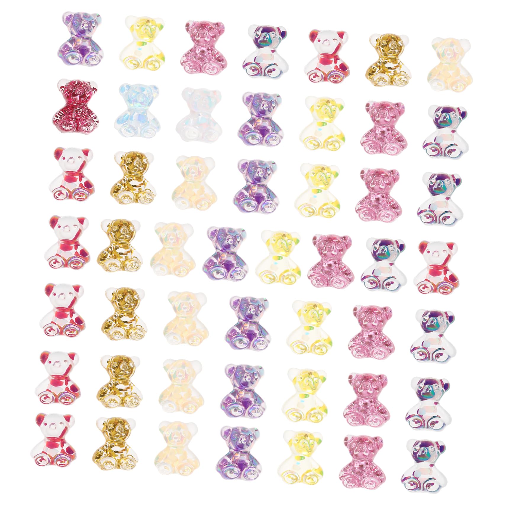 Osos 3d de papelería animal para personalizar estuches escolares y decoración de uñas infantiles