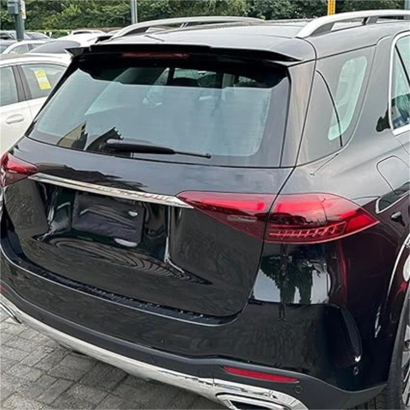 Dla M&ercedes Dla B&enz GLS X167 350 450 500e 350d GLS63 AMG 2020-2025 Skrzydło Na Klapie Lotka Tylny Spoiler Bagażnika Akcesoria Spojler Tylny Trunk Wing(Carbon Look)