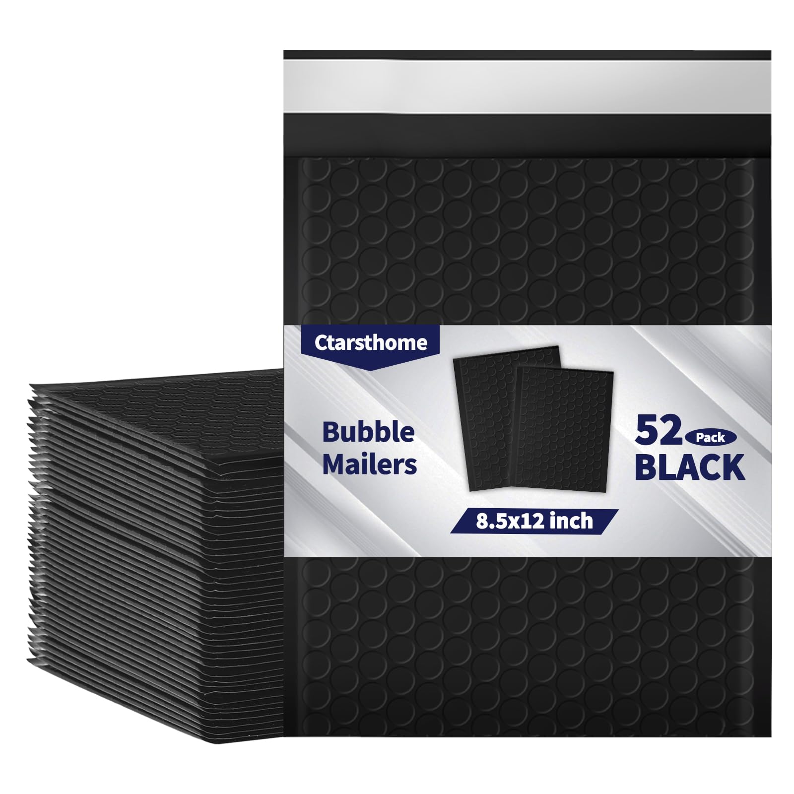 52 Pack Bubble Mailers 8.5x12inch Padded Envelopes Thin Mailing Envelopes Waterproof Bubble Opaque Padded Mailers Self Seal Adhesive Shipping Bags for Mailing Jewelry Makeup Small Business