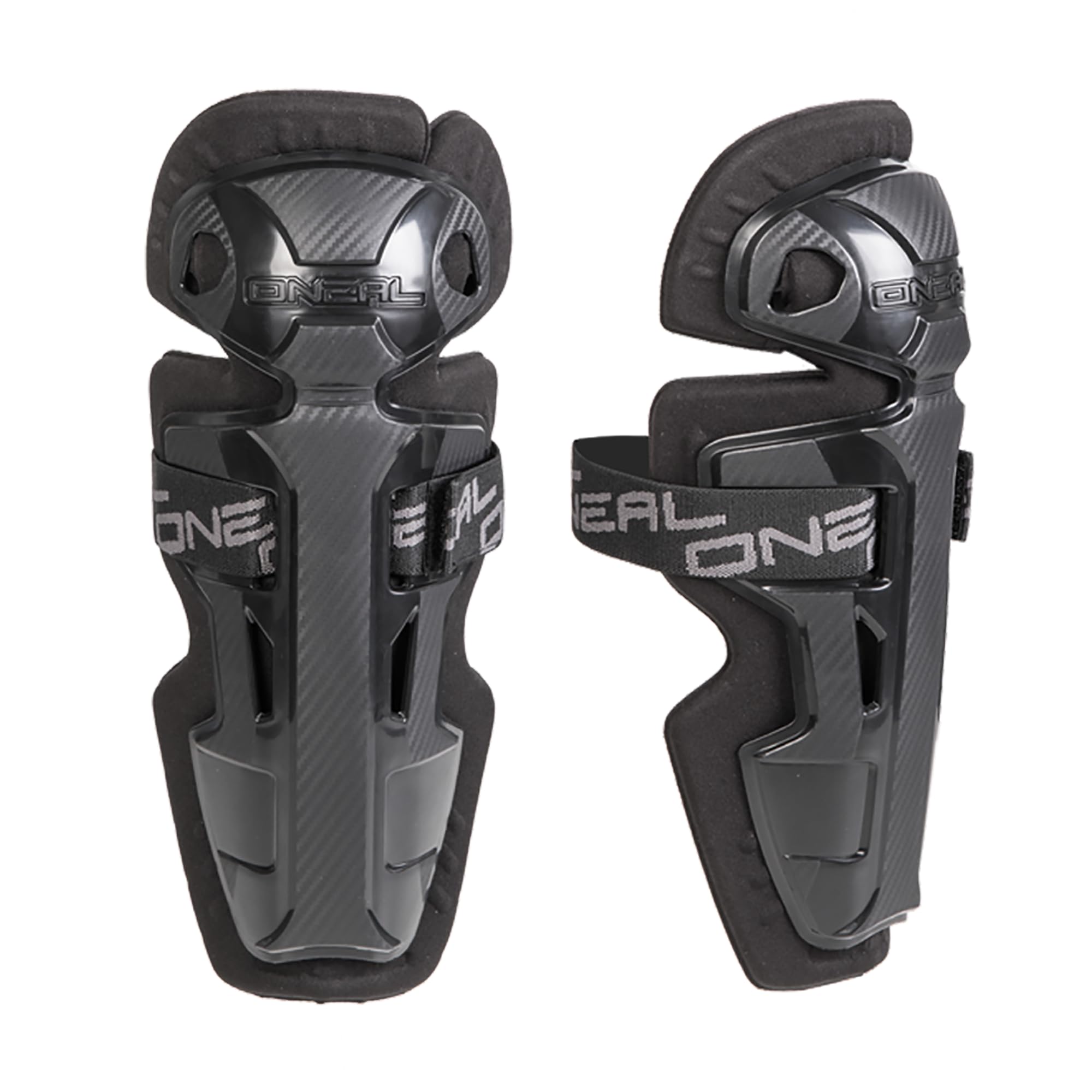 O'NEAL Pro II RL Carbon Look Knee Cups Youth Protection genoux tibias Motocross Noir