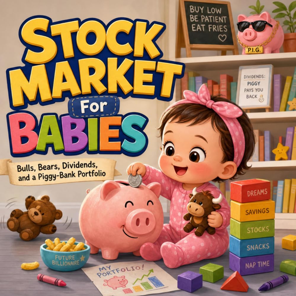 Stock Market For Babies: A Playful Rhyming Intro to Bulls, Bears, Dividends, and a Piggy-Bank First Portfolio (Grown-Up Lessons for Little Minds)