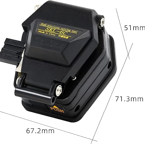 High Precision Fiber Optic Cleaver, 125um Fiber Cable Cutter for FTTH, Fion Splicing, and Fiber Optic Projects