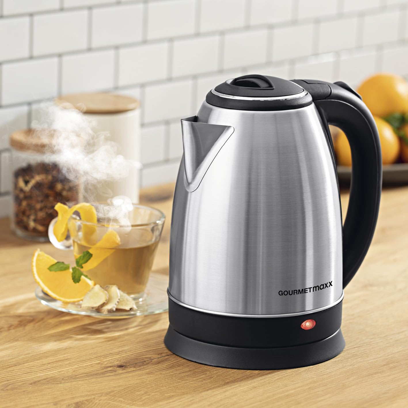 Bollitore Elettrico Innoliving INN-699 - Acciaio Inox, 1.8L, 2200W, Base Girevole 360°, Spegnimento Automatico - Foto 4