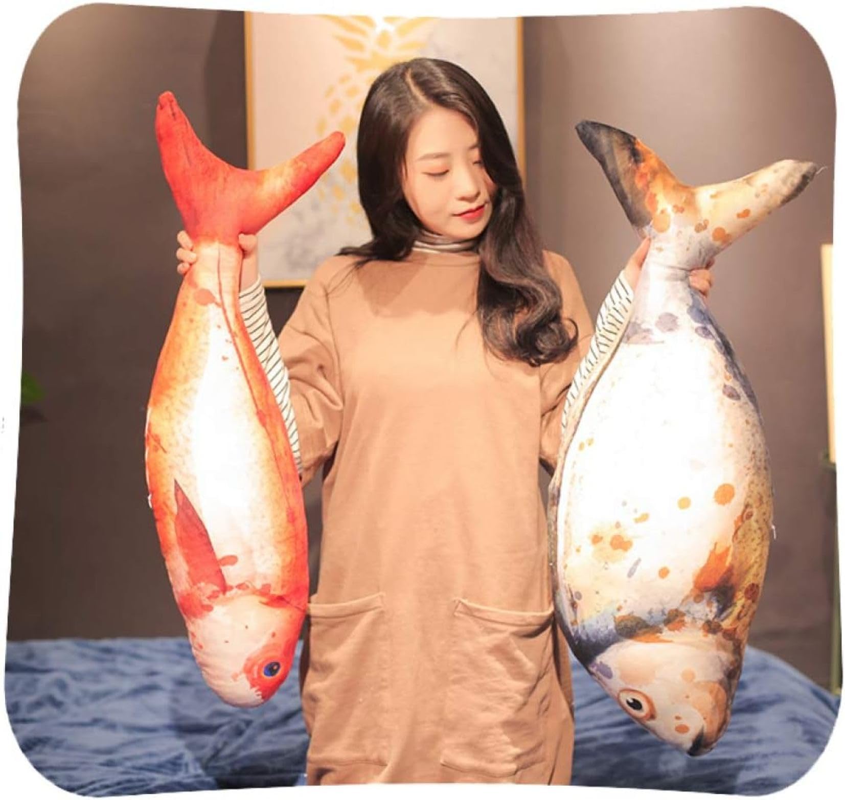 Amazon.co.jp: ぬいぐるみ リアル 抱き枕 さかな 魚 抱きまくら 