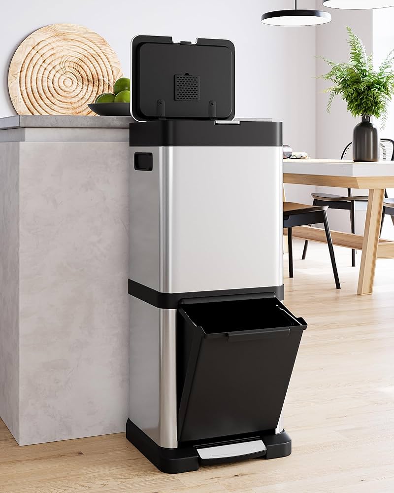 Amazon｜DEXSO 縦型 2コンパートメント 5+4ガロン ステンレス