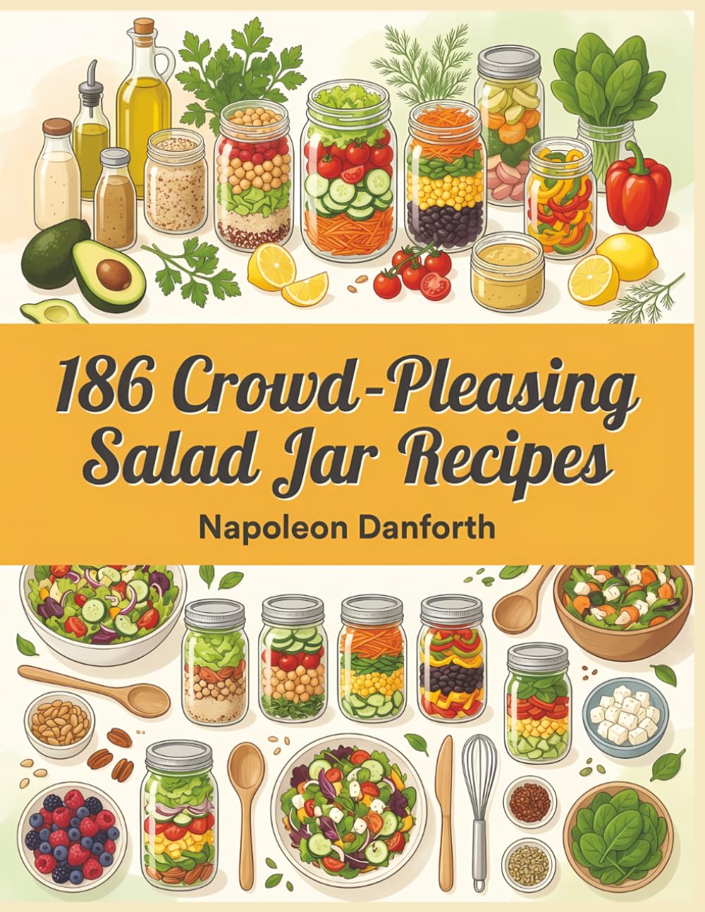 186 Crowd-Pleasing Salad Jar Recipes: A Salad Jar Cookbook You'll Reach for Often