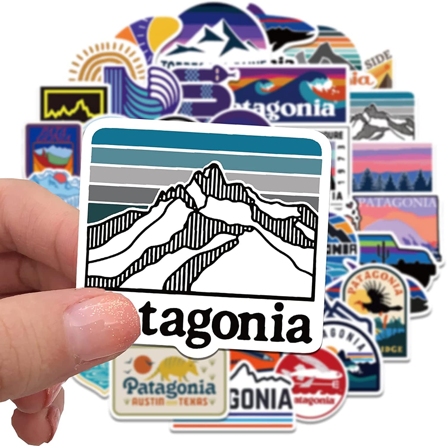 Amazon.co.jp: 55枚forパタゴニア ステッカー ブランドfor パタゴニア