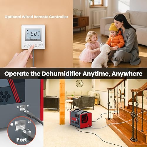 Miniatura 7 de Abestorm Deshumidificador de espacio de arrastre con bomba y manguera, deshumidificador comercial Energy Star de 120 PPD de hasta 1,300 pies