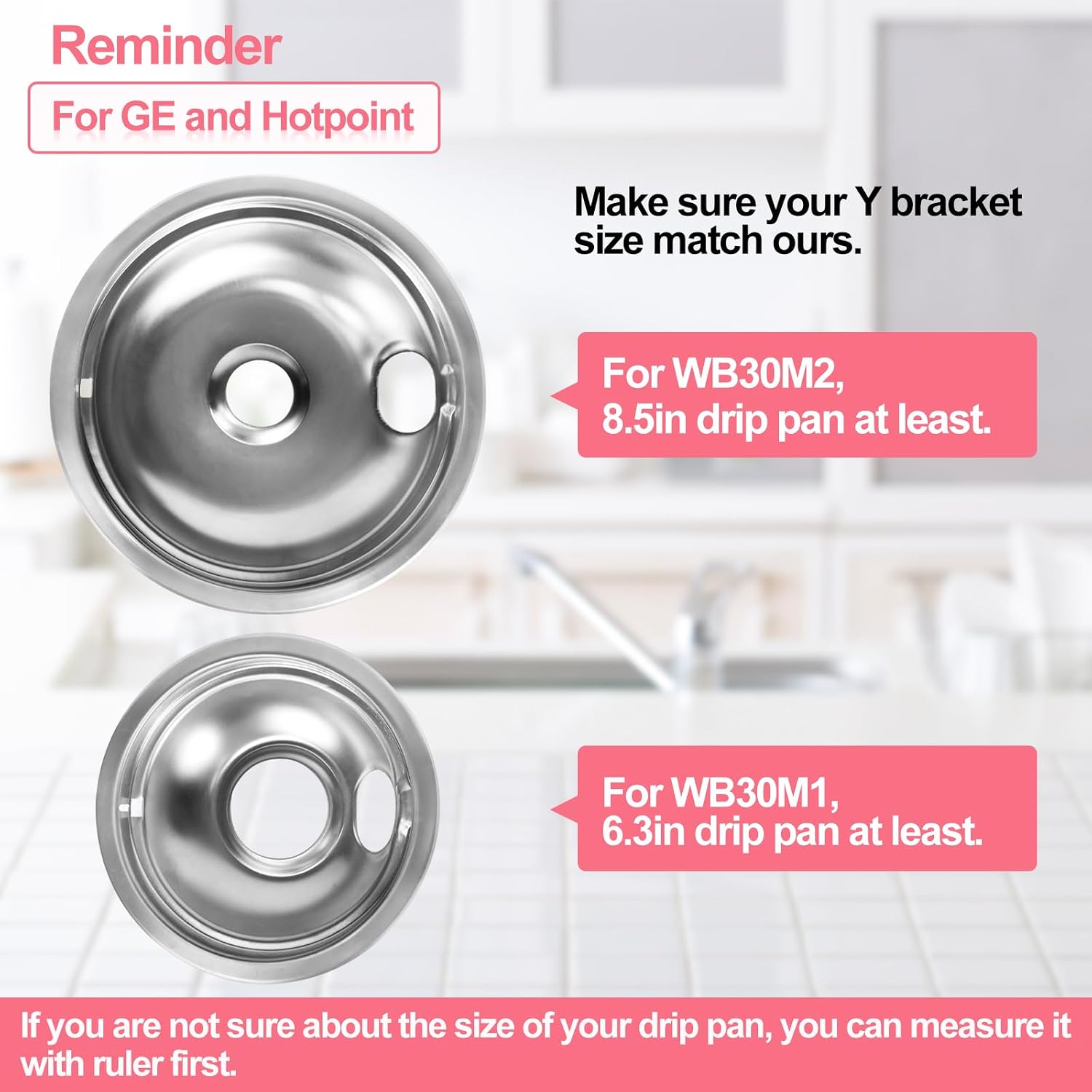 LXun Upgraded WB30M1 WB30M2 Stove Burner Element Kit Fit For GE Stove Top