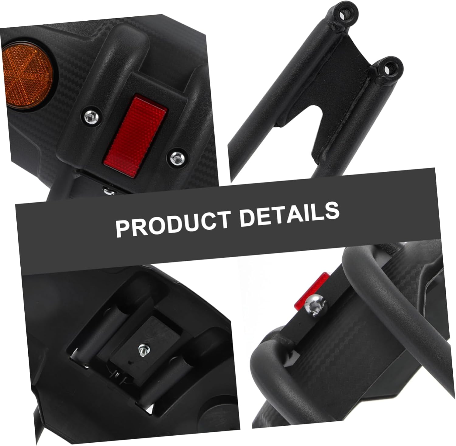 Motorcycle Rear Mudguard Motorbike Mud Guard Plastic Mudguard Reflective Strips Random Style