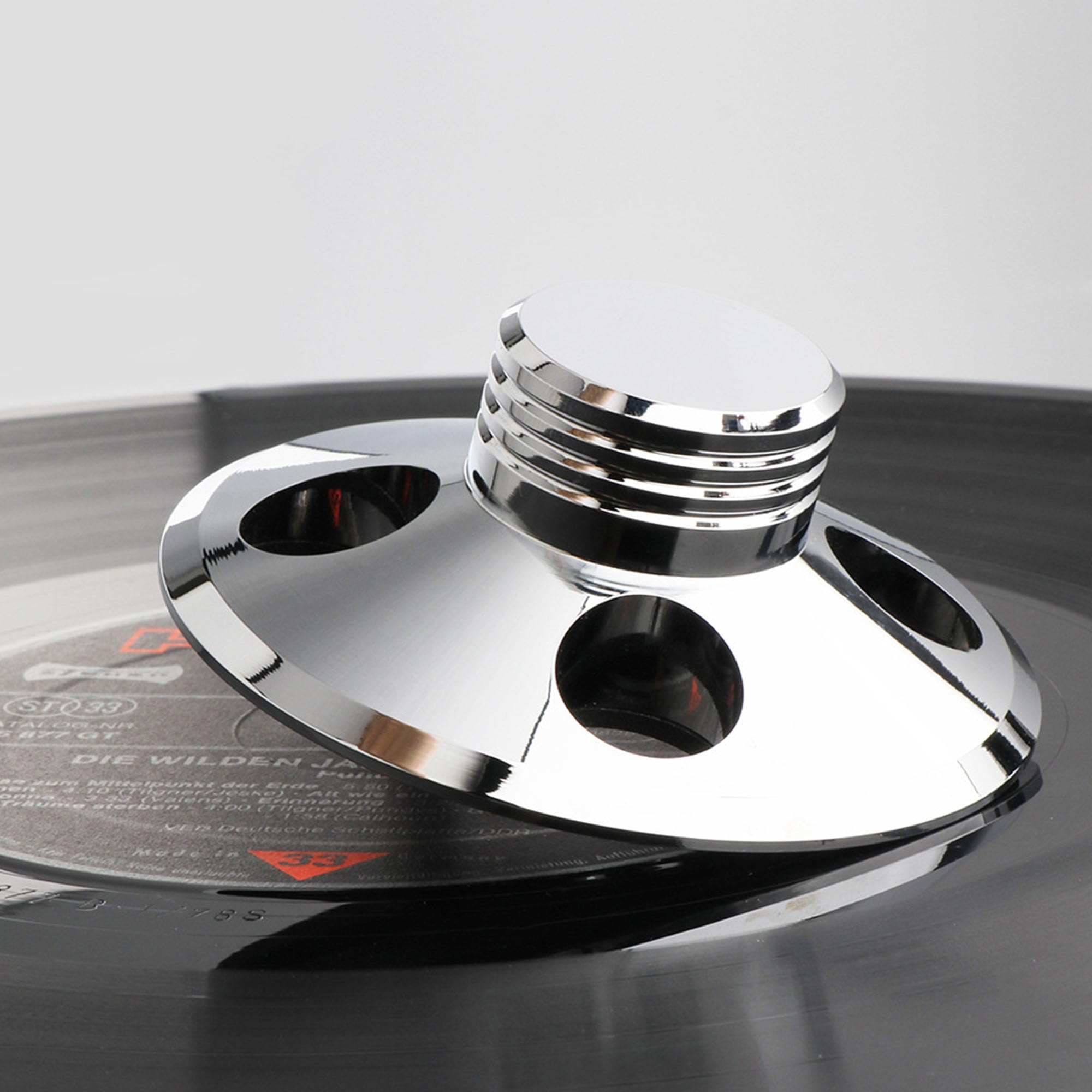 Stabilizzatore Per Giradischi In Alluminio 107g – Riduce Vibrazioni Per Vinili LP