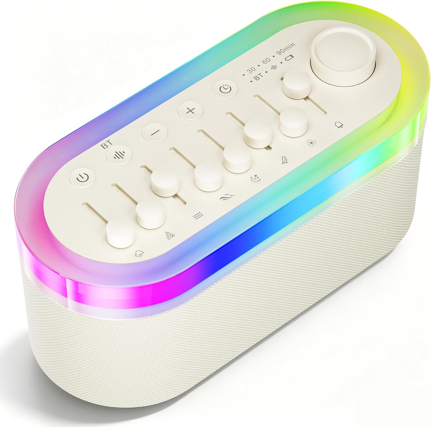 White Noise Sound Machine for Sleep with 256 Mixable Sounds 10W Stereo